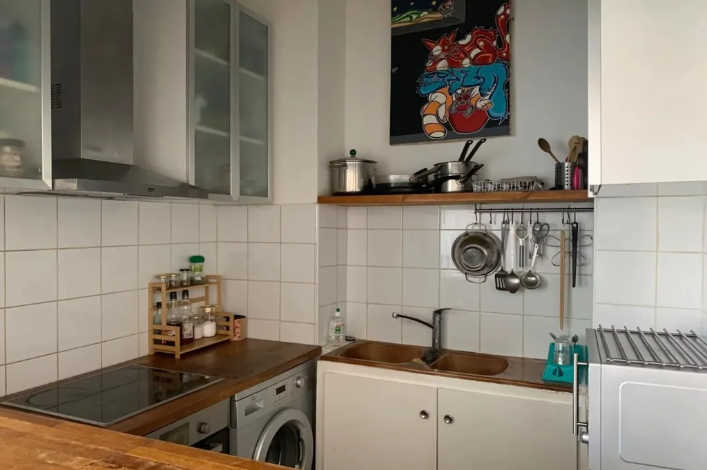 Köök - 3-Bedroom Apartment with Balconies in Nice