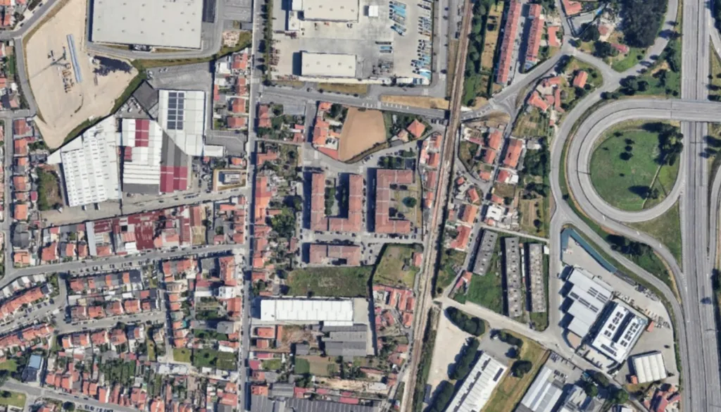 Vista aerea - Approved Residential Project in Leça do Balio