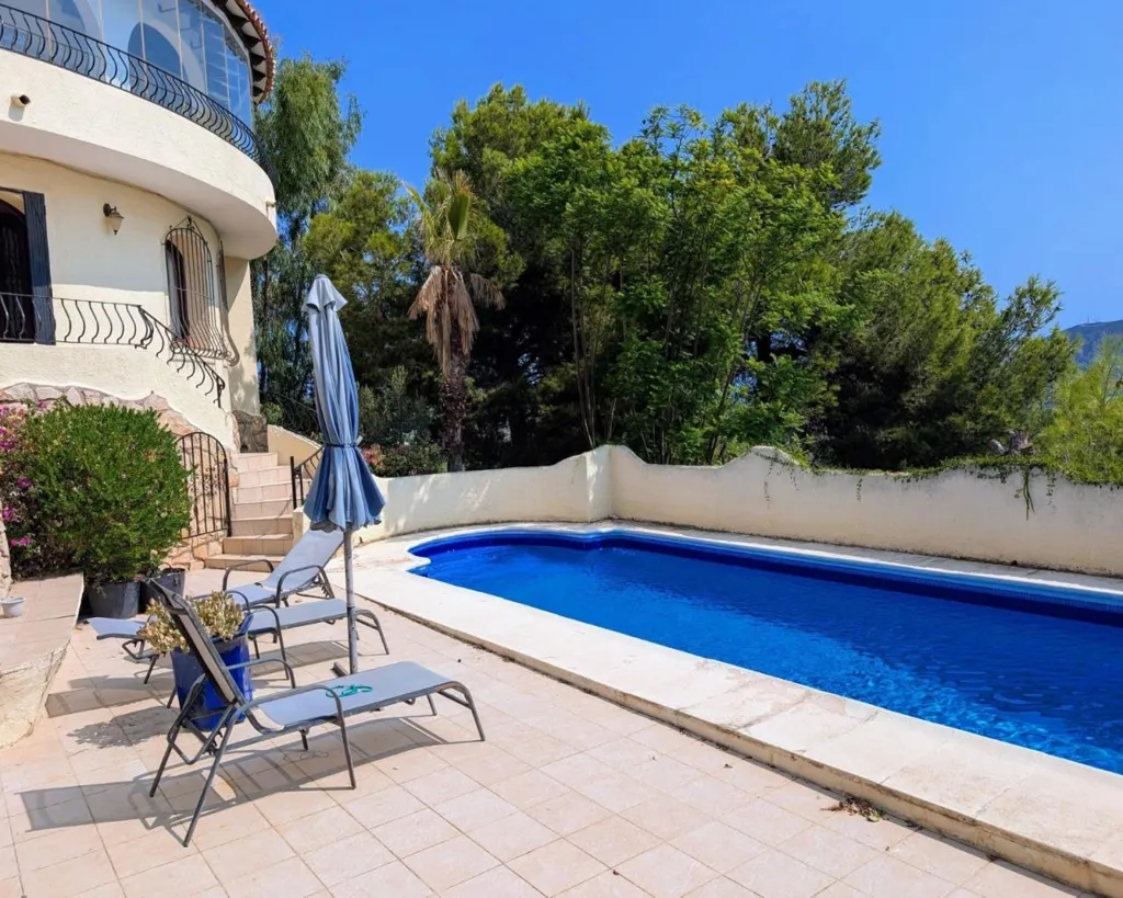 Pool - Traditional Villa with Sea View in Benimeit, Moraira