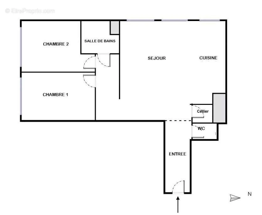 Planimetria - 3-Bed Apartment with Panoramic View in Paris