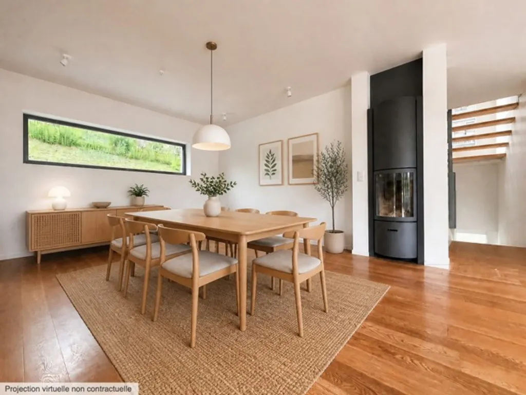 Salle à manger - Maison d'Architecte avec Terrasse à Céroux-Mousty