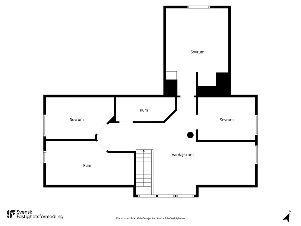 Plaan - 5-Bedroom Villa with Double Garage in Saxnäs