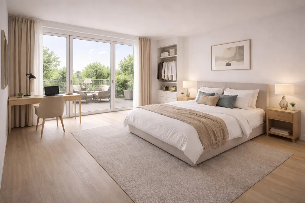 Camere da letto - 4-Bed Apartment with Terraces in Achères