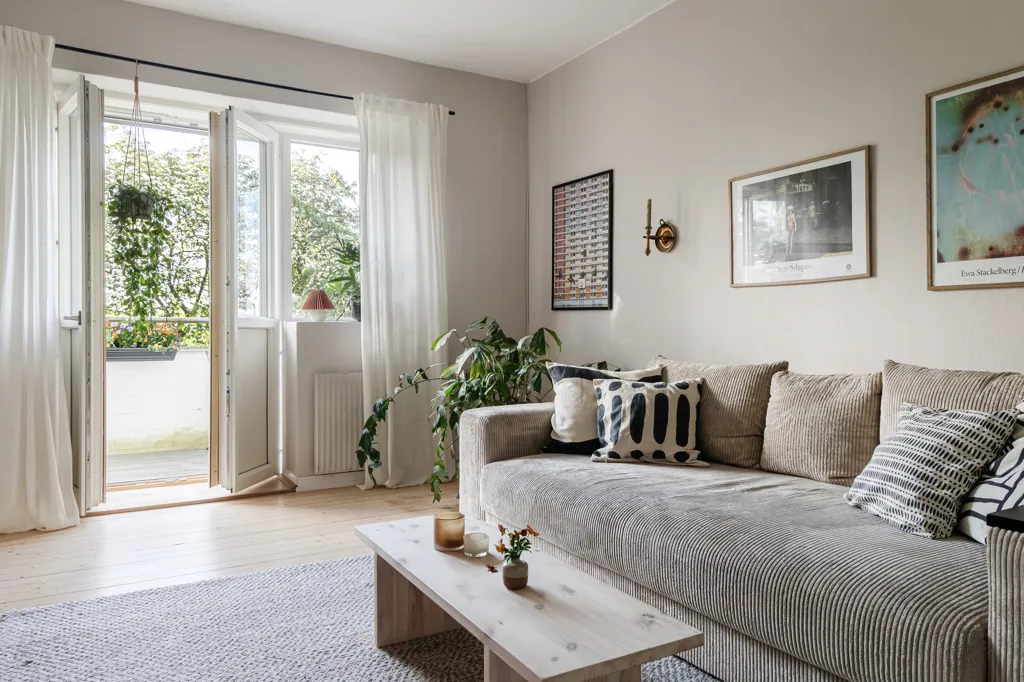 Soggiorno - Two-Bedroom Flat with Balcony in Masthugget