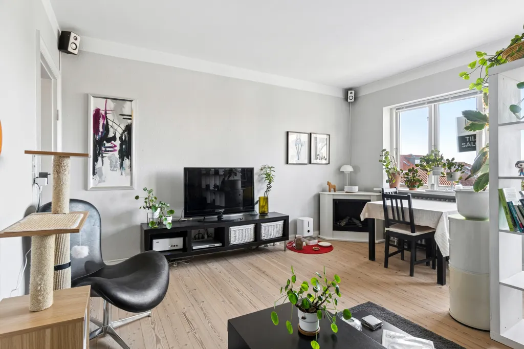 Séjour - Apartment with Private Balcony in Odense