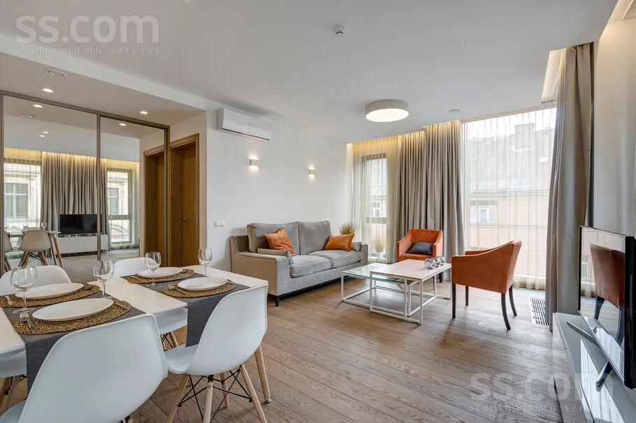 Séjour - Modern 2-Bedroom Flat in Riga Centre