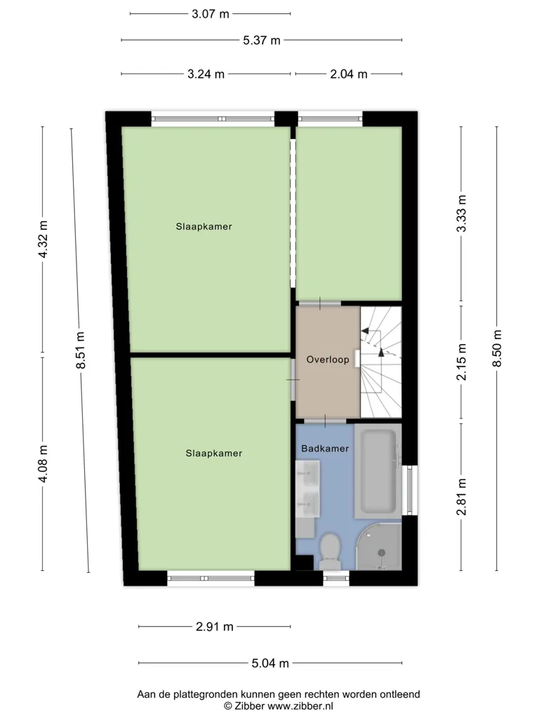 Plaan - Corner House with Private Driveway in Hoorn