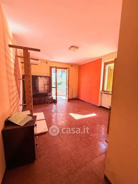 Living Room - Studio with South-Facing Terrace in Saint-Vincent