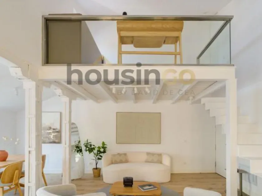 Living Room - Modern Penthouse with Central Madrid Views