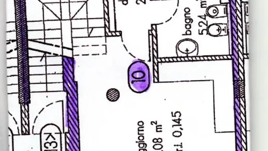 Floor Plan - Two-Level Apartment with Solar Features in Massa Lombarda