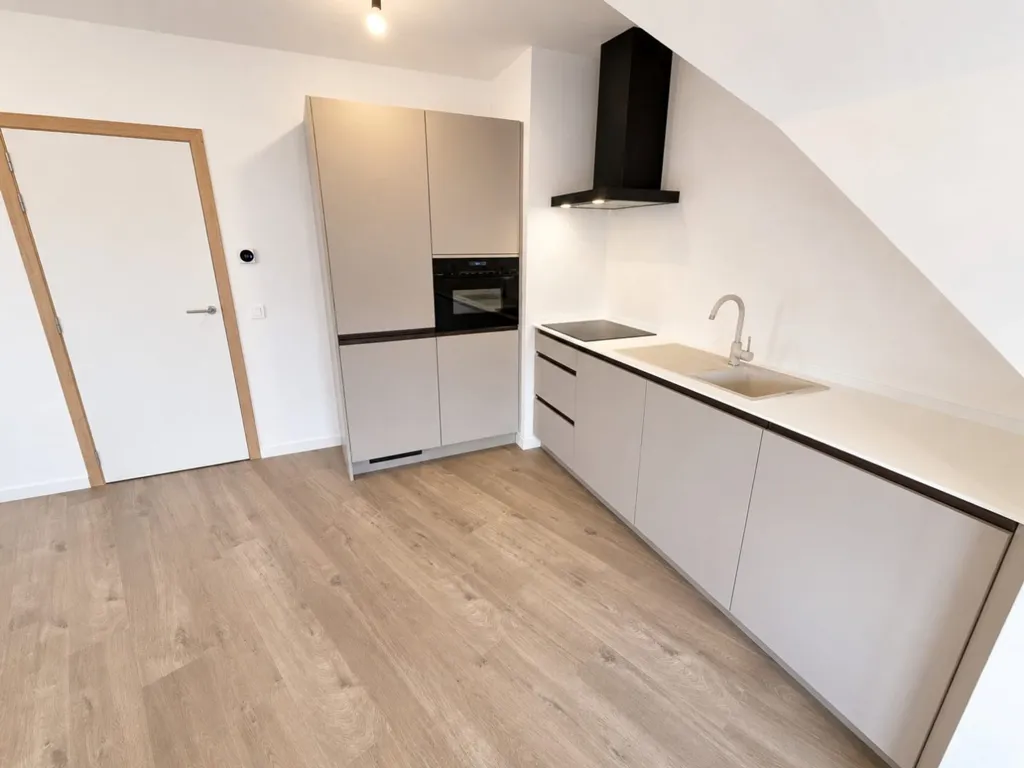 Köök - Loft-Style Apartment with Terrace in De Samenkomst