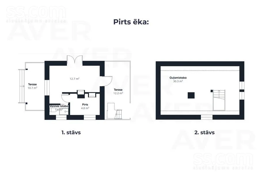 Plan - Detached House with Lake View in Sigulda