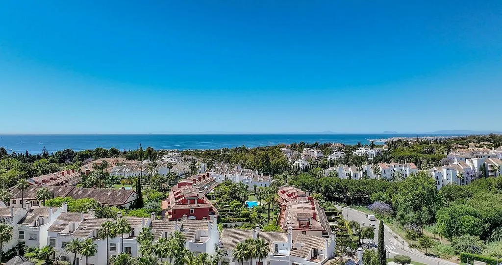 Vue aérienne - Luxury Semidetached House with Pool in Marbella