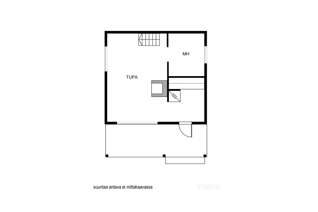 Planimetria - Cottage with Private Lakefront in Kuopio