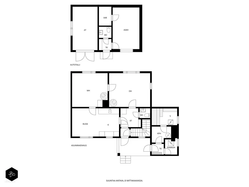 Plaan - Single-Storey Cottage with Garden in Virkkala