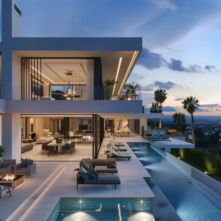 Piscine - Luxury Villa with Indoor Pool in Marbella