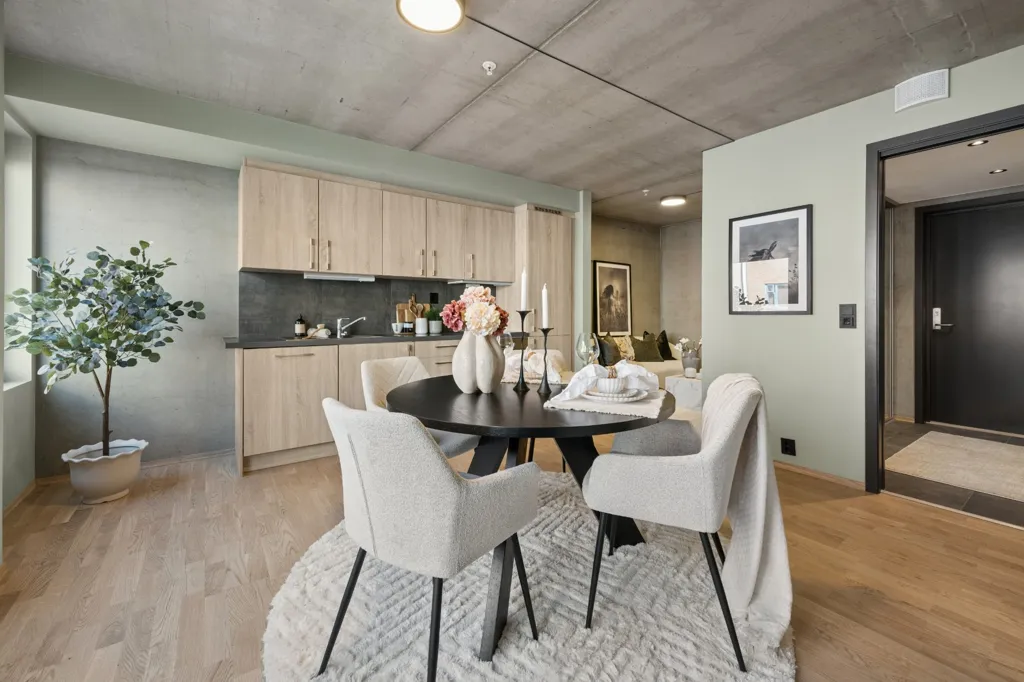 Salle à manger - Modern 2-Bedroom Flat with Lift in Trondheim