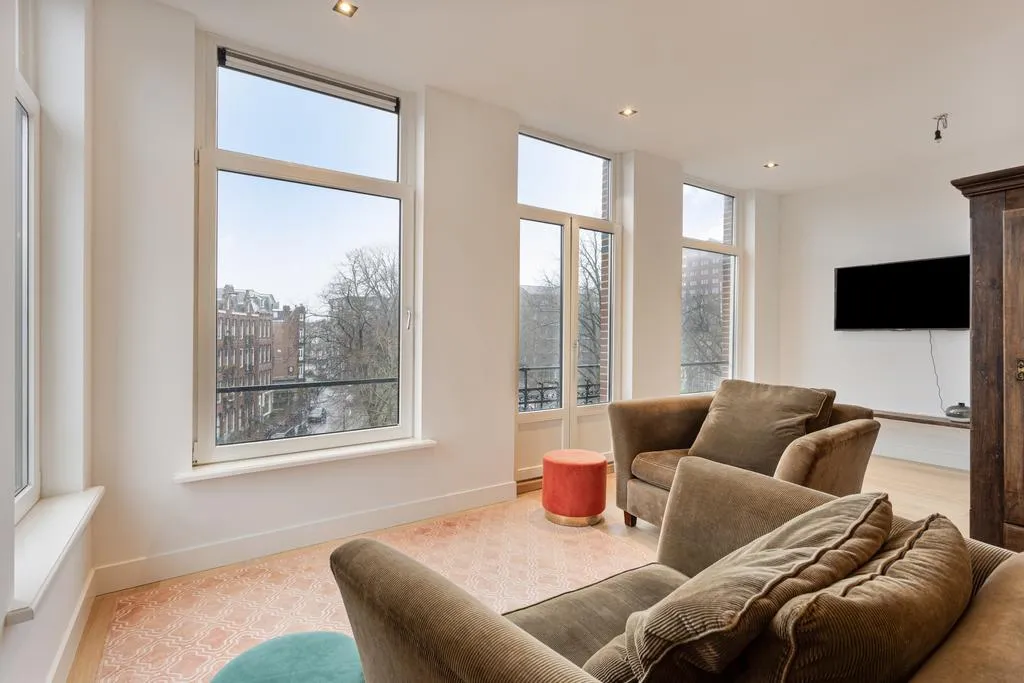 Living Room - Light-Filled 2-Bedroom Apartment in Amsterdam West