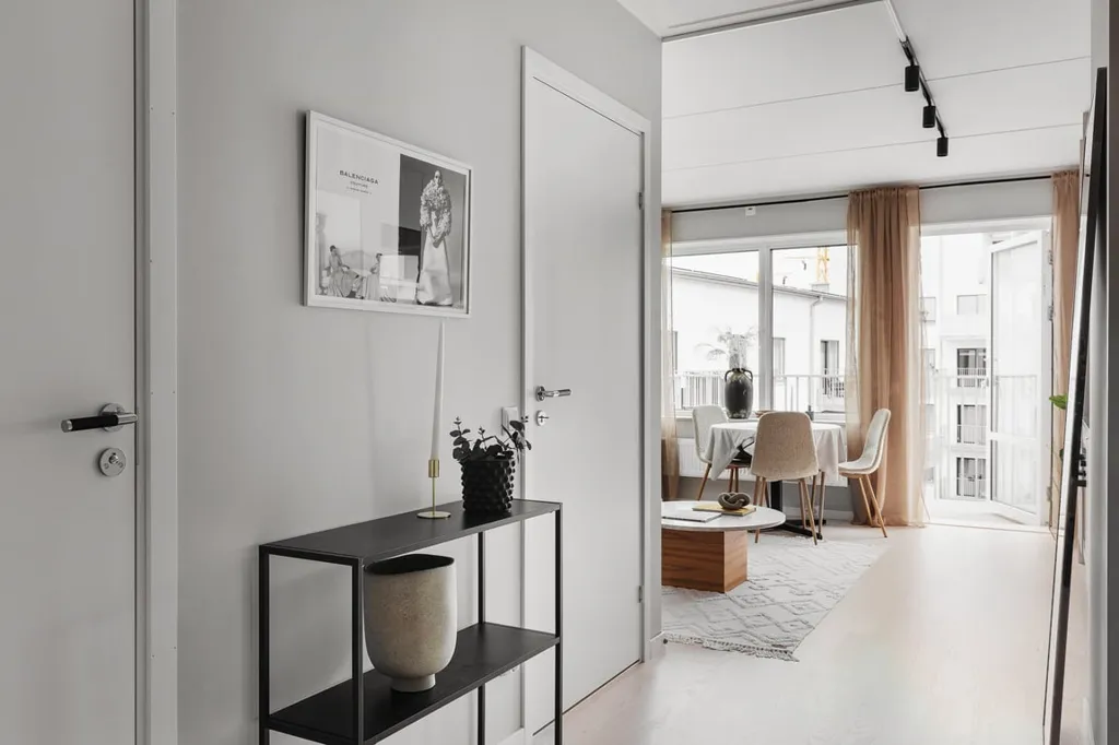 Entrée - Apartment with Balcony and Garden View in Malmö