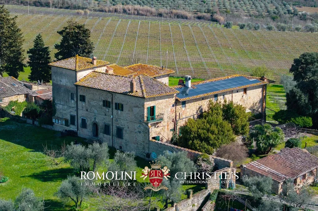 Õhuvaade - Historical Villa with Pool in Chianti Hills