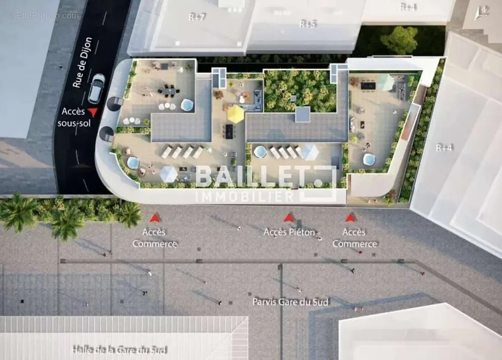 Plan - Bureau de Luxe avec Vue sur la Ville à Nice