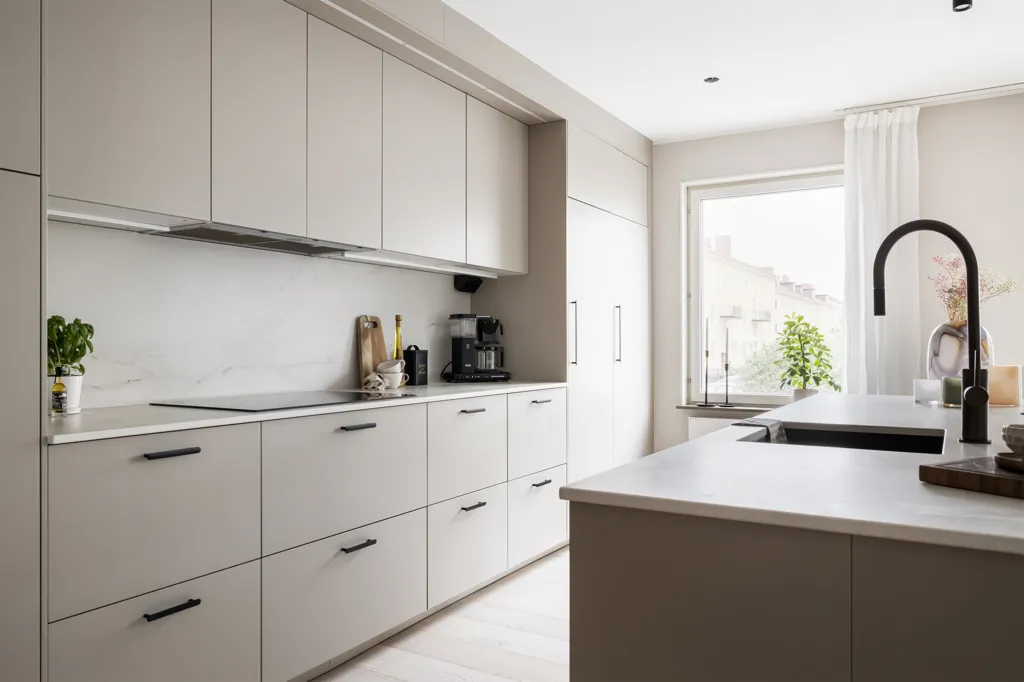 Kitchen - Modern Flat with Private Terrace in Torpa