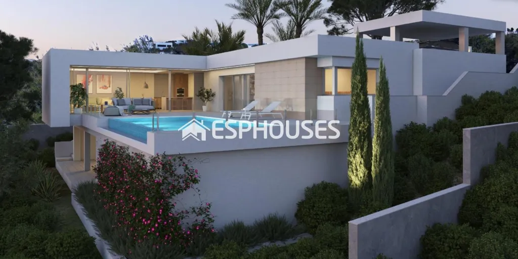 Piscina - Contemporary House with Infinity Pool in Benitachell