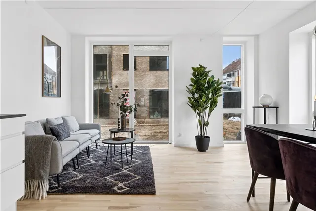 Séjour - Apartment with Balcony in Skovlunde