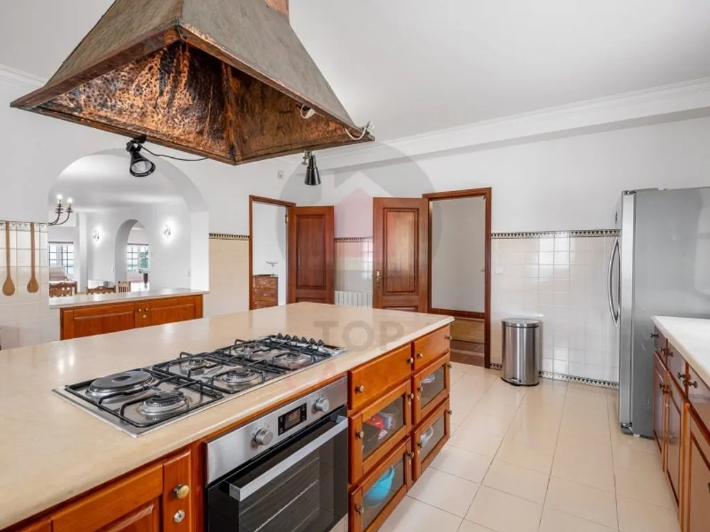 Köök - Detached House with Pool and Lagoon Views in Caldas da Rainha