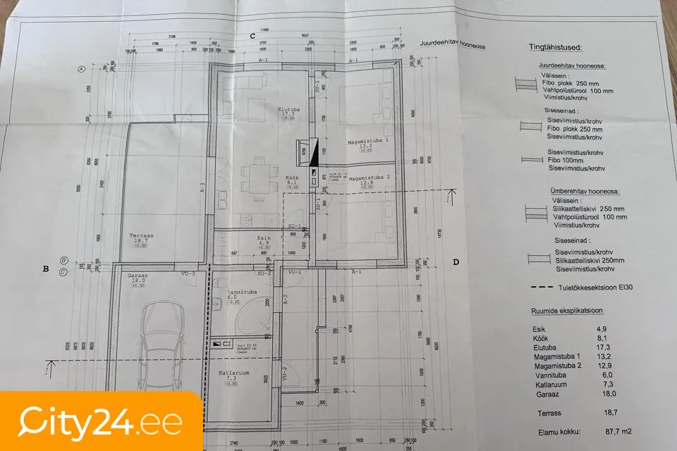 Plan - Single-Family Home with Garden in Uusküla