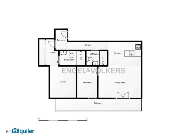 Planimetria - Apartment with Terrace in Chamberí