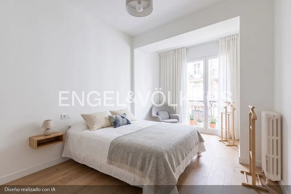 Chambres - Apartment with Balcony in Gran Vía, Valencia