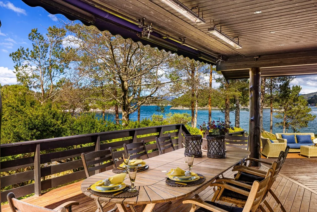 Terrasse - Holiday Cottage with Marina Spots in Forstrøno