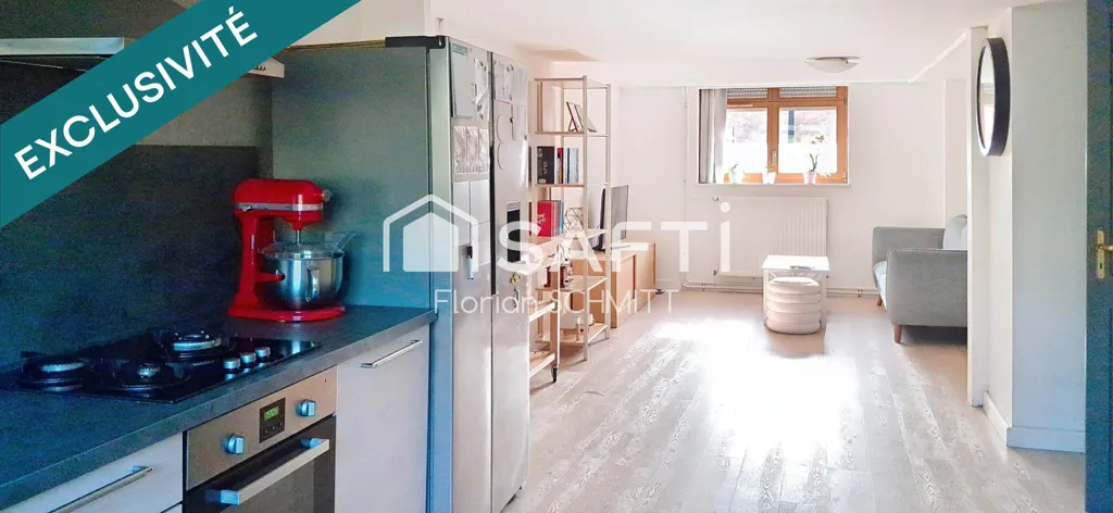 Kitchen - Duplex with Rare Volumes in Neuf-Brisach