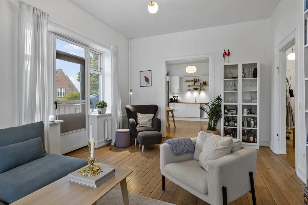 Séjour - Apartment with Original Features in Slagelse