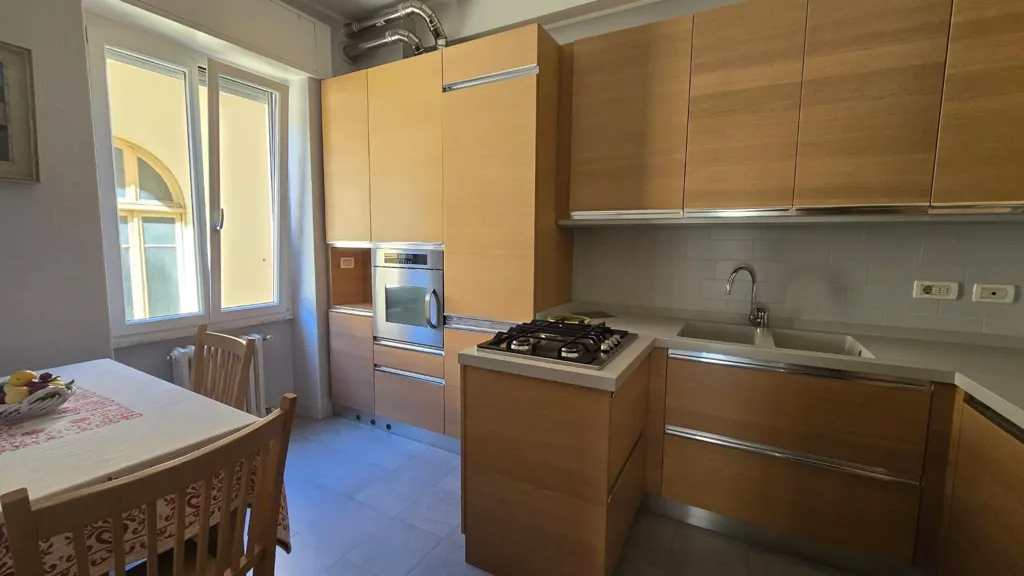 Cuisine - Quadrilocale with Terrace in Alassio Centre