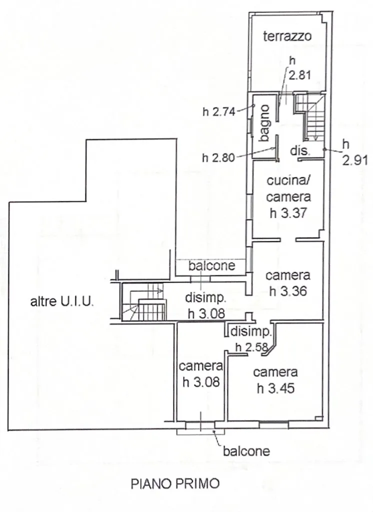 Plan - Apartment with Internal Terrace in Lugo