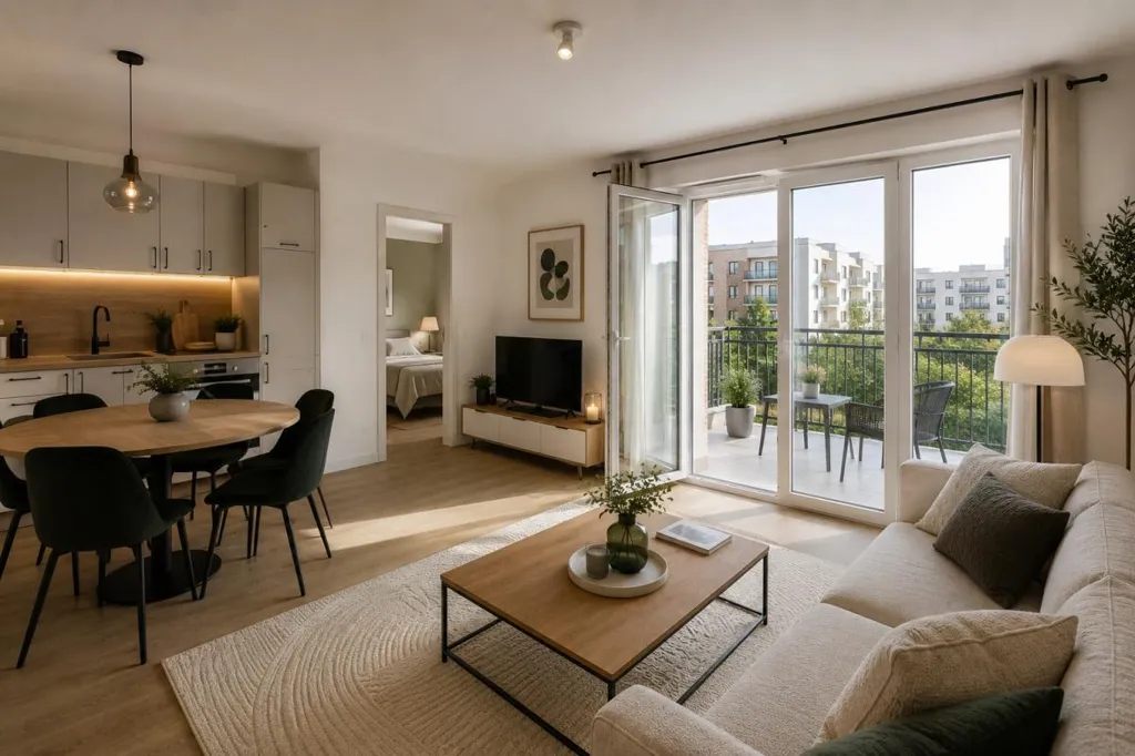Séjour - Appartement 2 Pièces avec Balcon près de la Ligne 14 à Orly