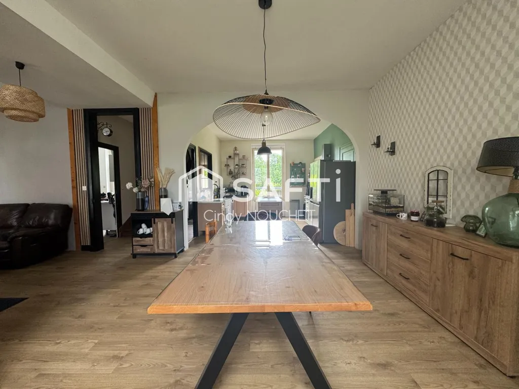 Salle à manger - Maison Ancien Presbytère avec Terrasse à Mézeray