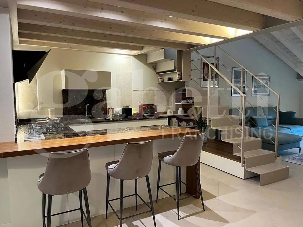 Köök - Luxury Penthouse with Castle View in Marostica