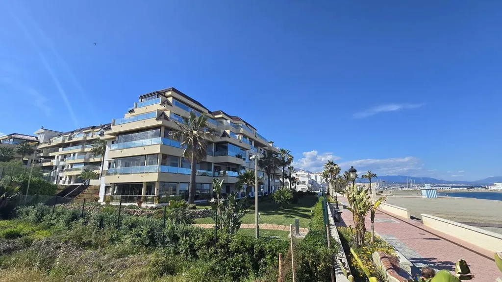 Exterior - Beachfront Apartment with Sea Views in Manilva