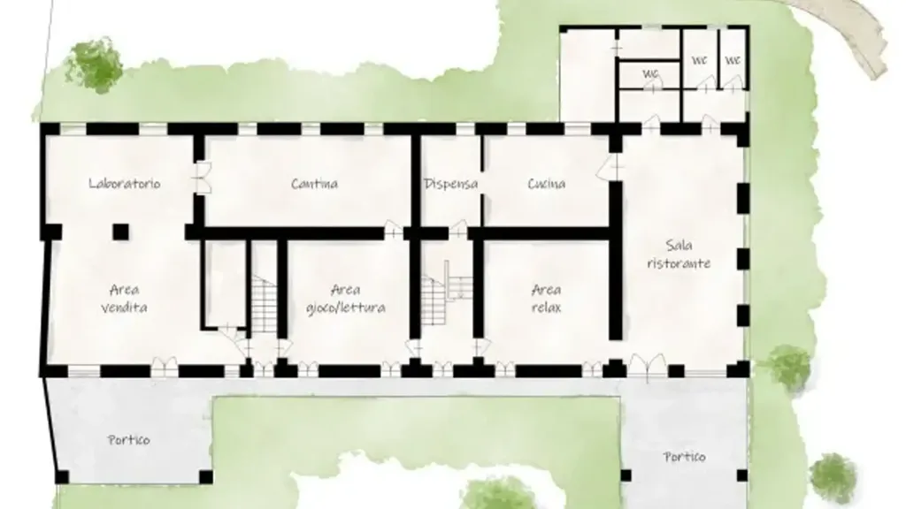 Plan - Restored Villa with Panoramic View in Lequio Tanaro