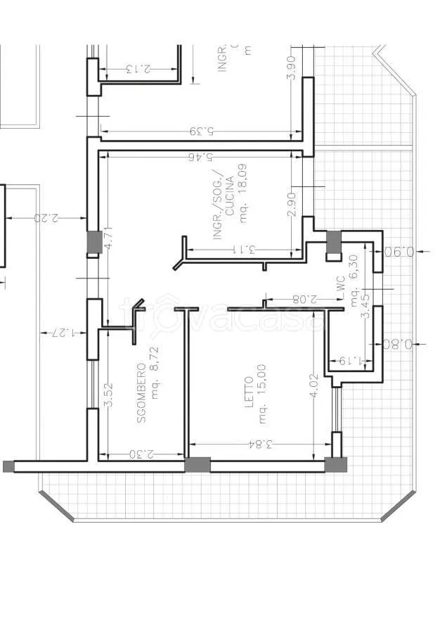 Plaan - Apartment with Balcony in Modica