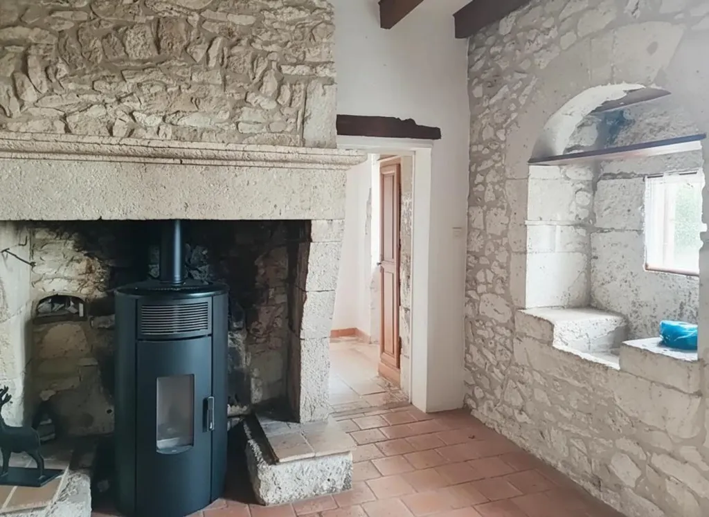 Séjour - Maison en Pierre avec Piscine à Gageac-et-Rouillac