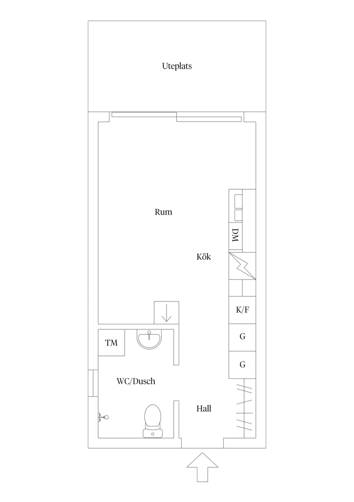 Plan - Attic Flat with Balcony in Törnskogen