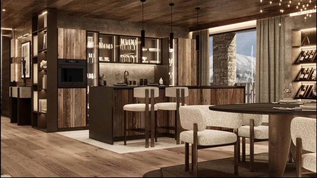 Salle à manger - Newly Built Luxury Flat with Panoramic Terrace in Pinzolo