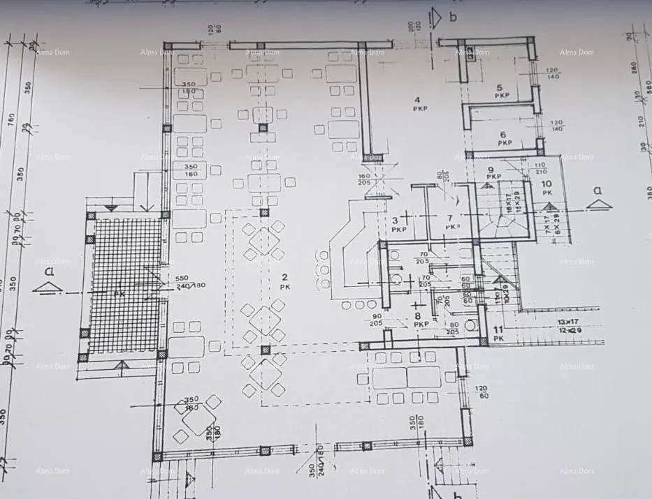 Floor Plan - Apartment House with Terraces near Umag