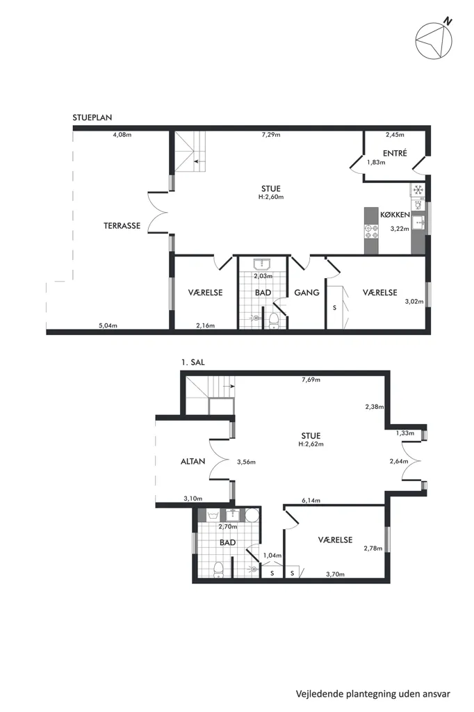 Plan - Appartement 4 pièces à Odense C