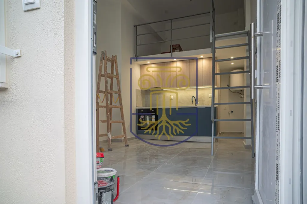 Cucina - Loft Studio with Balcony in Thessaloniki Centre