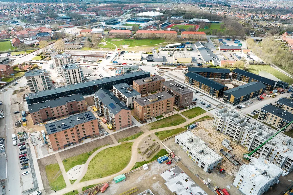 Vista aerea - 2-Bedroom Apartment with Balcony in Odense